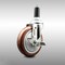 Service Caster 5 Inch 316SS Maroon Polyurethane Swivel 1-1/4 Inch Expanding Stem Caster Brake SCC-SS316EX20S514-PPUB-MRN-TLB-114 - alternate 1